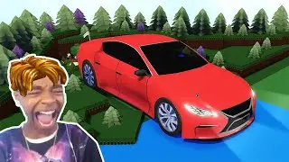 Roblox BUILD A BOAT Funny Moments Memes  (RED NISSAN GT5 )