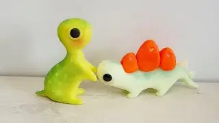 New baby dinosaur 🦕 quick polymer clay modeling