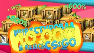 Инвестировал 10 000 в кейсы КС:ГО  год назад. Сколько заработал ?