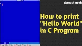 How to print hello world in turbo c++