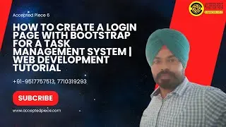 2. How to Create a Login Page with Bootstrap for a Task Management System | Web Development Tutorial