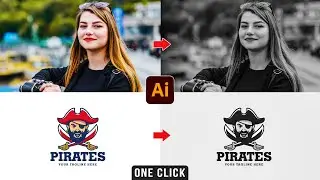 Convert Colorful Vector/image to Black and White( Grayscale) in Illustrator | Grayscale Illustrator