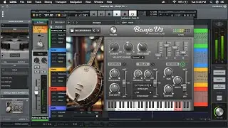 Third-party Banjo Plugin In Universal Audio Luna (Free DAW) | Mac/PC VST, VST3, Audio Units.