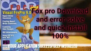 How to download & install Fox pro  9.0 letest version #2
