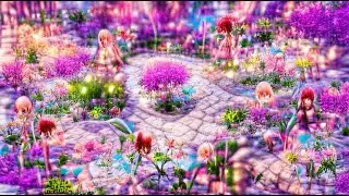 LILAC GARDEN Background Loop 🟣 No Copyright Background | AI Video Generated Loop (HD)