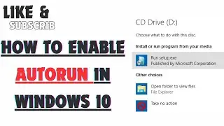 How to Enable Autorun in Windows 10