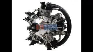 Купить авиамодельный двигатель на бензине UMS 5-125CC четырёхтактный мотор для авиамодели(продаётся)