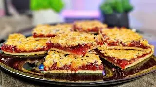 CRISPY Strawberry Pie🍓No Jam!Berry filling - strawberry delight