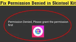 Fix permission denied please grant me permission in skin tool kit