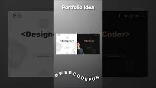 Portfolio landing page with animation using html css js #portfolio #designer #developer #frontend