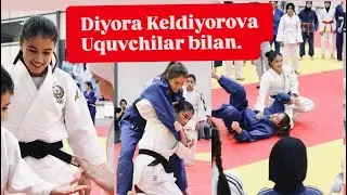 Ustoz Diyora Keldiyorova uquvchilar bilan. #diyorakeldiyorova #olimpiya #sports #judo #trending#rek