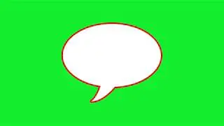 `Speech bubble  green screen animation effect