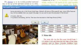 Creating a Website Using FrontPage : How to Convert a Word Document to HTML With FrontPage