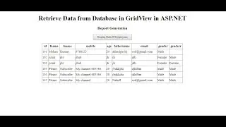 how to display data in gridview from database in ASP.NET using vb code