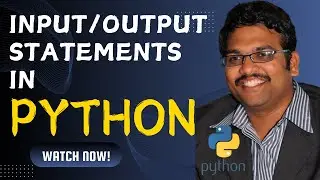 INPUT & OUTPUT STATEMENTS - PYTHON PROGRAMMING