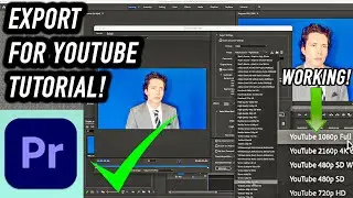 How to EXPORT for Youtube In Adobe Premiere Pro CC 2022 Tutorial (Best Export Settings 2022)