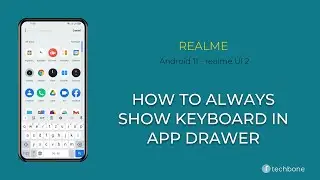 How to Always Show Keyboard in App Drawer - realme [Android 11 - realme UI 2]