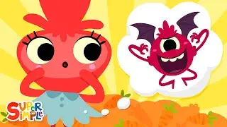 Theres A Monster In My Tummy | Super Simple Songs