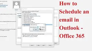 How to Schedule or Delay Sending Email in Outlook | Outlook Life Hacks