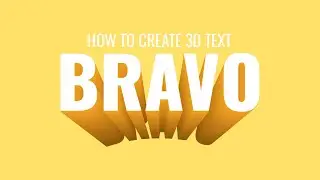 How to Create 3D Text Effect in illustrator within 1 Minute #shorts