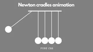 Newton cradles animation tutorial using pure css | css animation tutorial