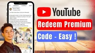 How To Redeem YouTube Premium Code !