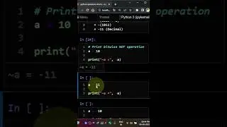 bitwise operator NOT python english #python #shorts