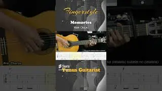 Memories (Ost. One Piece) - Maki Otsuki - Fingerstyle Guitar Tutorial + TAB  #fingerstyleguitar