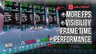 *EXPLAINED* BEST VALORANT GRAPHICS SETTINGS FOR PERFORMANCE🔥| High FPS and Less Frame Time✔️