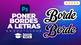 Como poner borde a las letras en photoshop