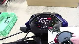 Мопед RUBIKON LED. Светодиодная панель приборов.