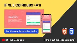 SignUp Page Design - HTML & CSS Project