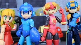 Kotobukiya Mega Man 11 And Roll.EXE Model Kit Figure Review!