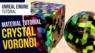 UE5 l Crystal Voronoi Cube Material l Material Tutorial l Unreal Engine 5