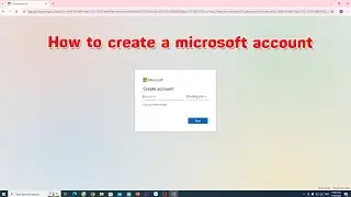 How to create a microsoft account 2024