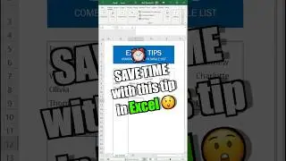 Excel Tips: Combine Multiple Columns into a Single List in Excel #exceltutorial