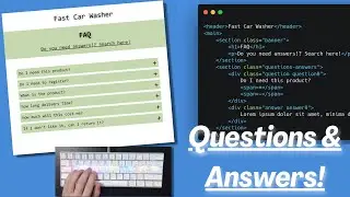 ASMR Programming - How to create a  FAQ Page with HTML & CSS