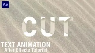 CUT Text Animation in After Effects In Just 3 Minutes