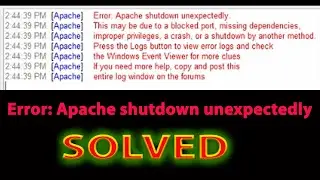 Xamp Error: Apache shutdown unexpectedly. This may be due to a blocked port. Error Solved  2021 new