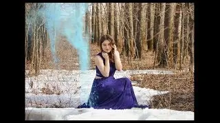 Фотосессия на улице с красками холи | идеи для фотосессий
