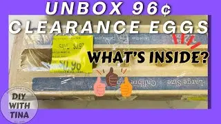 🥚 🛒 Unbox 96 cents Walmart's clearance eggs with me