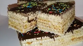 Забытый вафельный торт со сгущёнкой. Торт за 1 минуту и минимум затратами!