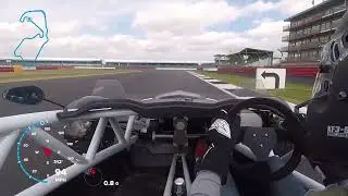 Ariel Atom 4 Silverstone GP circuit Track day July 22 Run 2