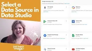 How to Select a Data Source in Data Studio