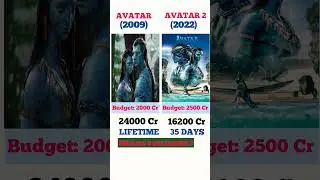 Avatar Vs Avatar 2 movie comparison। Box office collection। Avatar the way of water।#short