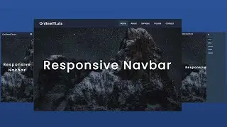 Responsive Navbar using HTML CSS and JavaScript