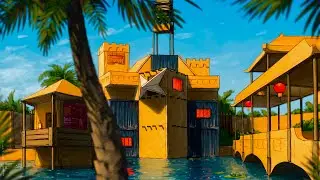 I Built a desert paradise in Vanilla Rust...