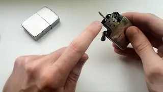 Как поменять фитиль в зажигалке Zippo