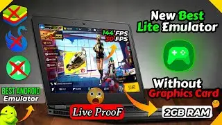 NEW LITE BEST EMULATOR FOR LOW END PC - 2GB RAM NO GRAPHICS CARD | FREE FIRE IN 1GB RAM LiveProoF