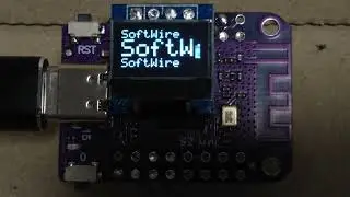 ESP32 SoftWire I2C OLED SSD1306 demo